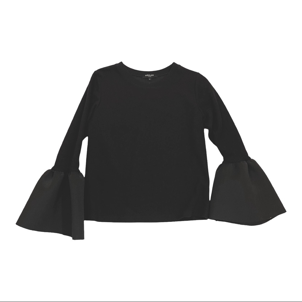 BEULAH Black Sweater Crew Neck